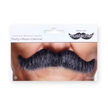 Moustache en Crocs Poivre et Sel – Accessoire Déguisement - 26414E - Barbes et moustaches