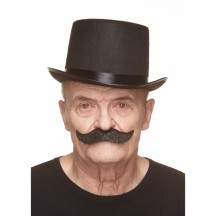 Moustache à la Française Noire Pas Cher | Accessoire Déguisement – Fiesta Factory