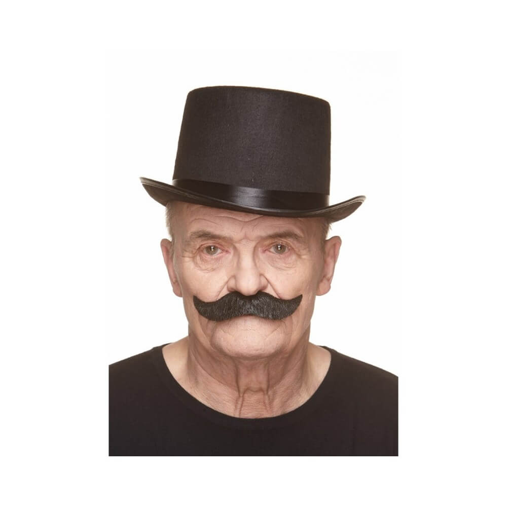 Moustache à la Française Noire – Accessoire Déguisement - 26415C - Barbes et moustaches