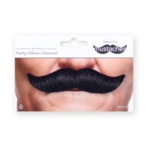 Moustache à la Française Noire – Accessoire Déguisement - 26415C - Barbes et moustaches
