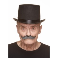 Moustache à la Française Poivre et Sel Pas Cher | Accessoire Déguisement – Fiesta Factory