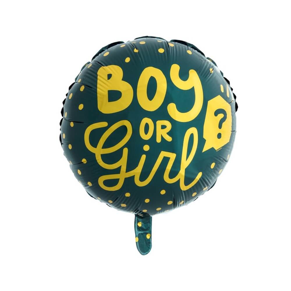 Ballon Aluminium "Boy or Girl?" Double Face 45 cm - B53254 - Ballons aluminium