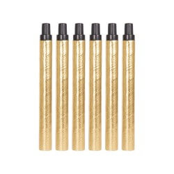 Sarbacanes Or et Noir – Lot de 6 - 24372 - Cotillons