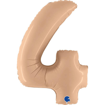 Ballon Aluminium Chiffre Nude 1M 40 pouces 0 à 9 | Fiesta Factory à petit prix