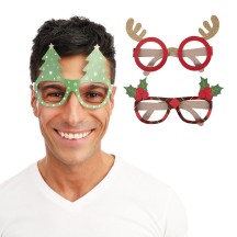 Lunettes Cartonnées Noël Lot de 6 Pas Cher | Accessoire Fête | Fiesta Factory