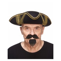 Moustache et Barbichette Noire Pas Cher | Accessoire Déguisement – Fiesta Factory