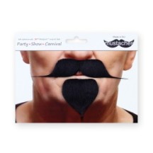 Moustache et Barbichette Noire – Accessoire Déguisement - 26419G - Barbes et moustaches