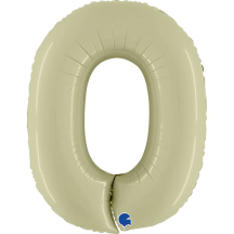 Ballon Aluminium Chiffre Olive 1M 40 pouces 0 à 9 | Fiesta Factory à petit prix