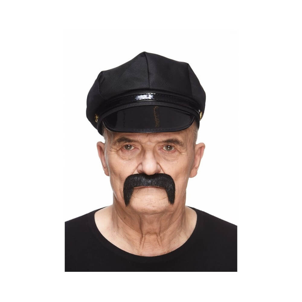 Moustache Baroudeur Noire – Accessoire Déguisement - 26420C - Barbes et moustaches