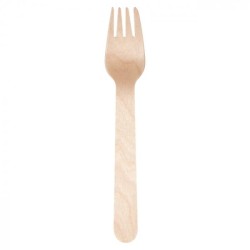 Fourchettes en Bois 16 cm – Paquet de 100 - G10050W - Couverts en bois