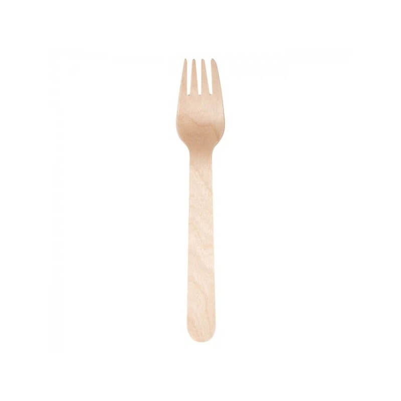 Fourchettes en Bois 16 cm – Paquet de 100 - G10050W - Couverts en bois