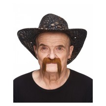 Moustache Pirate Roux Foncé – Accessoire Déguisement - 26422L - Barbes et moustaches
