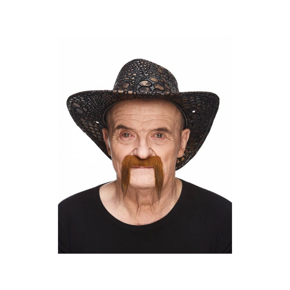 Moustache Pirate Roux Foncé – Accessoire Déguisement - 26422L - Barbes et moustaches