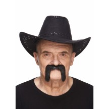 Moustache Motard Noire – Accessoire Déguisement - 26424C - Barbes et moustaches