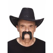 Moustache Motard Noire pas cher | Accessoire Biker Fiesta Factory