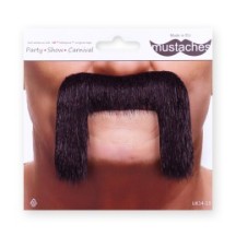 Moustache Motard Noire – Accessoire Déguisement - 26424C - Barbes et moustaches