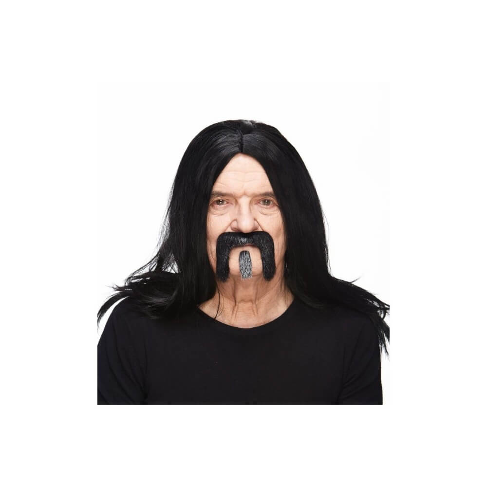 Moustache Seventies Noire – Accessoire Années 70 - 26425C - Barbes et moustaches