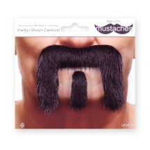 Moustache Seventies Noire – Accessoire Années 70 - 26425C - Barbes et moustaches