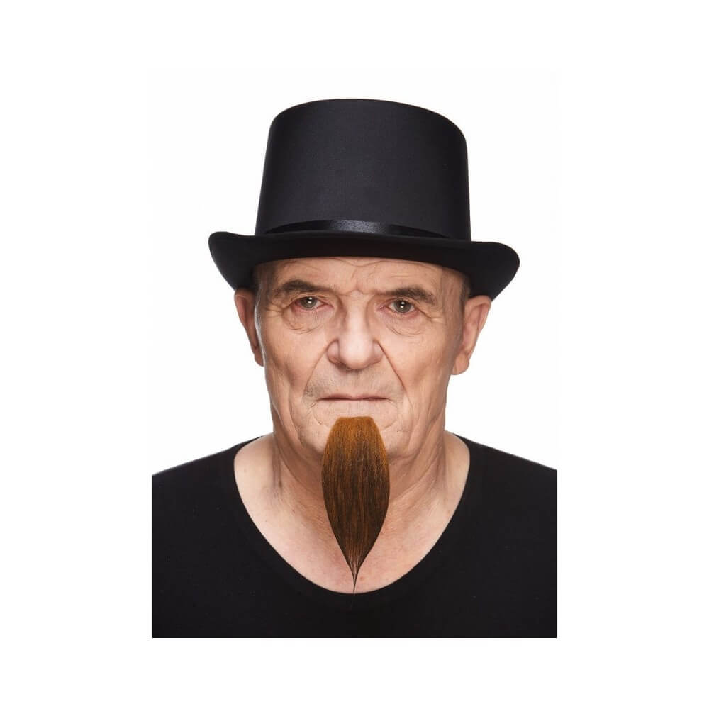 Barbichette Longue Roux Foncé – Accessoire Déguisement - 26427L - Barbes et moustaches