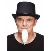 Barbichette Longue Blanche pas cher | Accessoire Déguisement Fiesta Factory