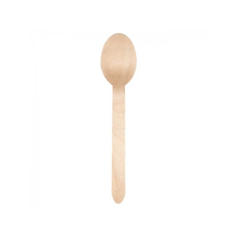 Cuillères en Bois 16 cm – Paquet de 100 - G10052W - Couverts en bois