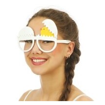 Lunettes poussin avec coquille - 23834 - Lunettes fantaisie
