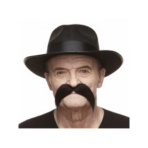 Moustache Gauloise Noire pas cher | Accessoire Déguisement Fiesta Factory