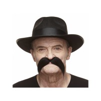 Moustache Gauloise Noire pas cher | Accessoire Déguisement Fiesta Factory