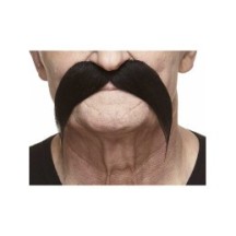 Moustache Gauloise Noire – Accessoire Déguisement - 26430G - Barbes et moustaches