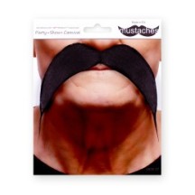 Moustache Gauloise Noire – Accessoire Déguisement - 26430G - Barbes et moustaches
