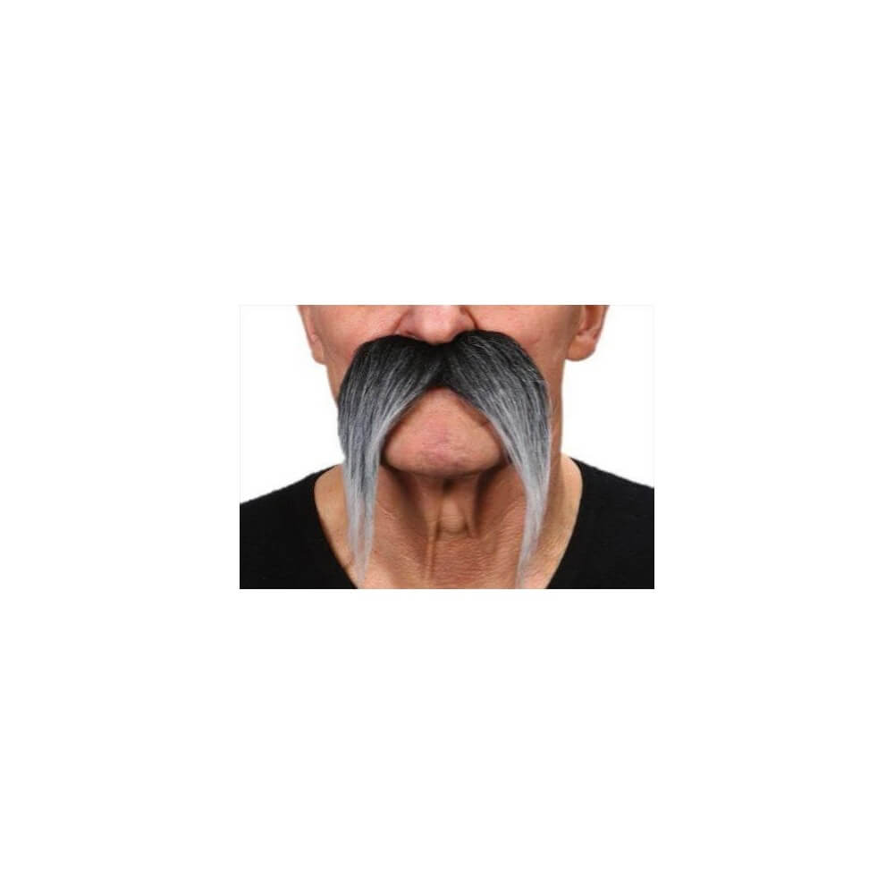 Moustache Gauloise Noire Méchée – Accessoire Déguisement - 26430I - Barbes et moustaches