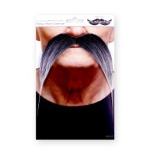 Moustache Gauloise Noire Méchée – Accessoire Déguisement - 26430I - Barbes et moustaches