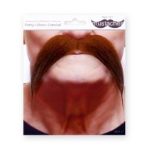Moustache Gauloise Roux Foncé – Accessoire Déguisement - 26430L - Barbes et moustaches
