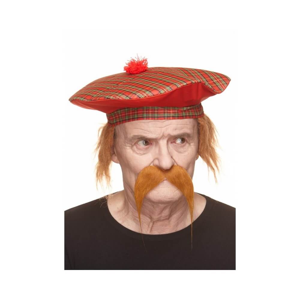 Moustache Gauloise Rousse – Accessoire Déguisement - 26430M - Barbes et moustaches