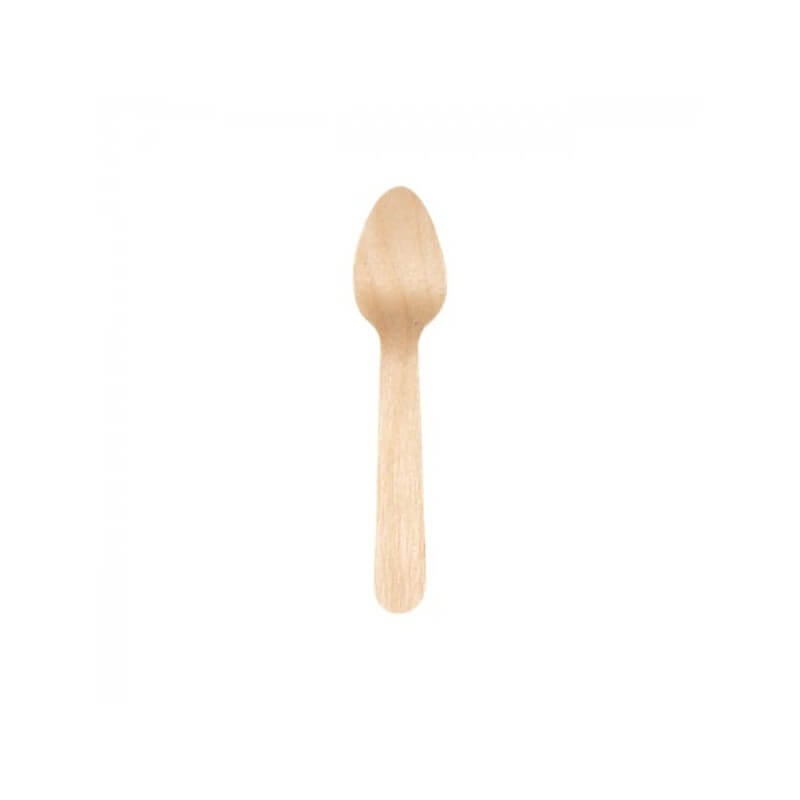 Petites Cuillères en Bois 11 cm – Paquet de 100 - G10054W - Couverts en bois