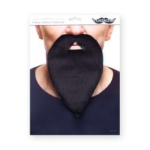 Bouc Fourni Noir – Accessoire Déguisement - 26434G - Barbes et moustaches