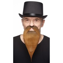 Bouc Fourni Roux Foncé pas cher | Accessoire Déguisement Fiesta Factory