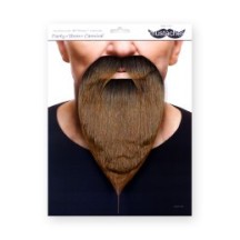 Bouc Fourni Roux Foncé pas cher | Accessoire Déguisement Fiesta Factory