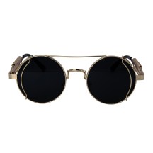 Lunettes Steampunk Rondes Monture Métal Pas Cher | Accessoire Vintage | Fiesta Factory
