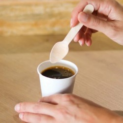 Petites Cuillères en Bois 11 cm – Paquet de 100 - G10054W - Couverts en bois