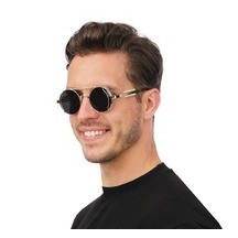 Lunettes Steampunk Rondes – Monture Métal - 24345 - Lunettes fantaisie