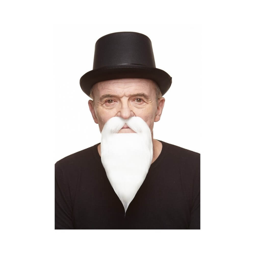 Bouc Fourni Blanc – Accessoire Déguisement - 26434N - Barbes et moustaches