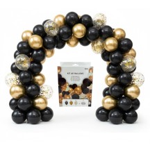 Kit 40 Ballons Or Noir 30 cm pas cher – Fiesta Factory à petit prix