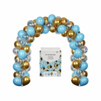 Kit 40 Ballons Or Bleu Blanc 30 cm pas cher – Fiesta Factory à petit prix