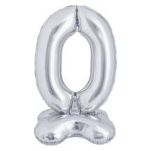 Ballon Aluminium Chiffre à Poser Argent 1M 40 pouces 0 à 9 | Fiesta Factory à petit prix