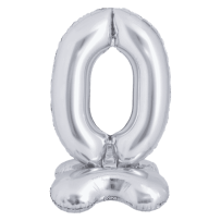 Ballon Aluminium Chiffre à Poser Argent 1M 40 pouces 0 à 9 | Fiesta Factory à petit prix