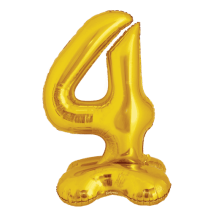 Ballon Aluminium Chiffre à Poser Or 1M de 0 à 9 - BaPO401 - Ballons aluminium