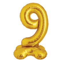 Ballon Aluminium Chiffre à Poser Or 1M de 0 à 9 - BaPO401 - Ballons aluminium