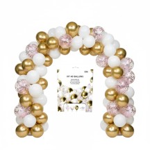 Kit 40 Ballons Or Rose Blanc 30 cm pas cher – Fiesta Factory à petit prix