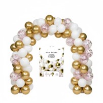 Kit 40 Ballons Or Rose Blanc 30 cm pas cher – Fiesta Factory à petit prix